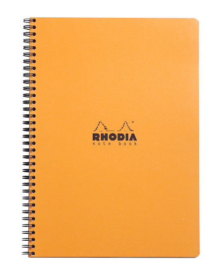 Rhodia Classic Wirebound Notebook - Large - Orange - Squared